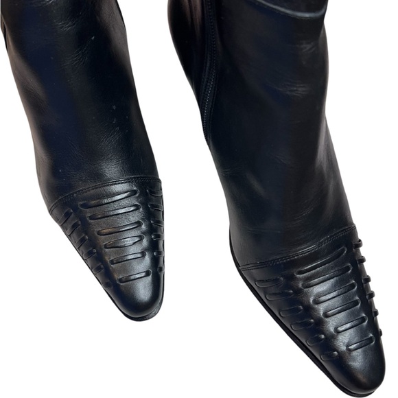 Adrian Troncoso Buenos Aires Black Leather Boots No SizeTag, Fits Like Women’s 6 - Picture 3 of 12